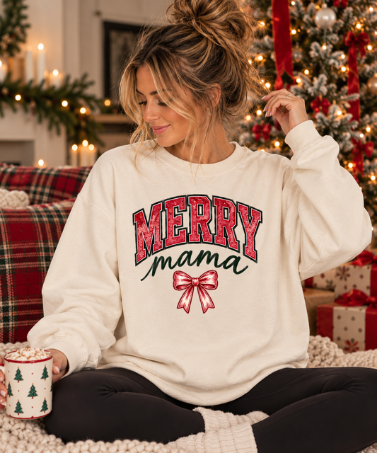 Merry Mama Crewneck Sweatshirt