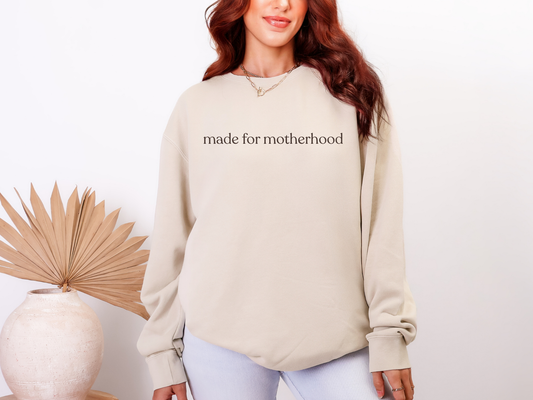 Made For Motherhood Ivory Classic Crewneck Sweatshirt